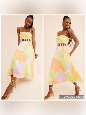 AMUR Georgie Beaded Waist Midi Dress
Size 2 - Retail $498